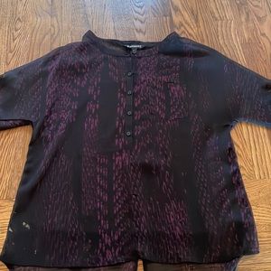 3/$10 Express sheer half button tunic